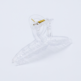 DIY Decoden customizable large hair claw in various colors, with frosting-inspired glue, decorative sprinkles, and charms, ready for decoration.